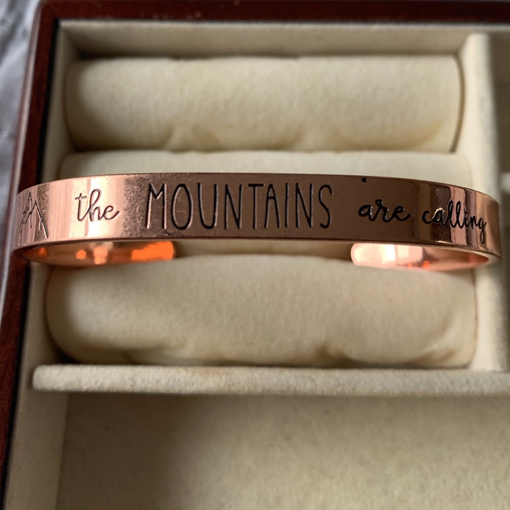 The Mountains are Calling Bracelet